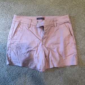 Level 99 Pink Linen Shorts